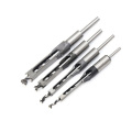 Free Shipping Square Hole Bits (6-20) Wood Drill Bit Mortising Chisel Set Mortiser 1 Piece Not 4 Piece