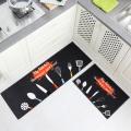 1 Set Kitchen Mat Non-Slip Soft Bathroom Rug Wear-resistant Doormat Runner Carpet Floor Mat Set Dropshipping