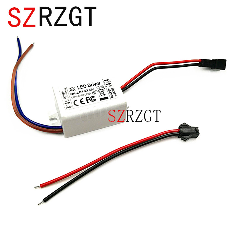 LED Driver 1-2x3W 600mA DC2-7V LED Power Supply For Ceiling Lamp AC85-277V