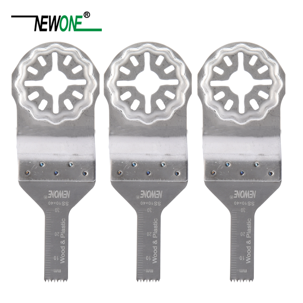 NEWONE Starlock 10mm/20mm/32mm Stainless Steel Saw Blades fit Power Oscillating Tools multi-function tool for Cutting Wood