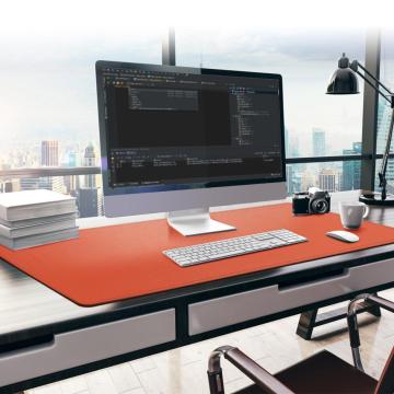 Large Office Computer Desk Mat Modern Table Waterproof PU Leather Laptop Cushion Multifunction Large Mouse Pad 115x50cm