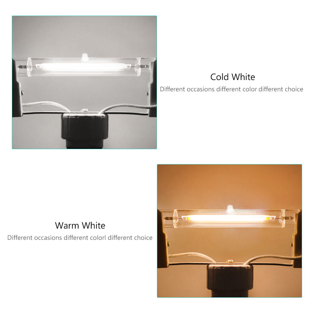 118mm 78mm R7S LED Dimmable COB Lamp Bulb Lights Glass 8W Tube 16W Glass Replace Halogen Light Spotlight 220-240V