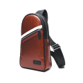 Red carbon fiber chest pack