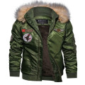 Down Ski Jackets Men Parka Fur Collar Men's Thick Down Jacket Jaqueta masculina Casual Air Force Flight Jacket Tactical Jacket