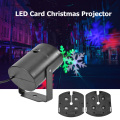 Christmas Pattern Moving LED Card Laser Projector Light Landscape Indoor Party Christmas Halloween Decoration Lamp