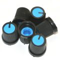 10Pcs Red/Blue/Orange/Grey/Green/White/Yellow Plastic For Rotary Taper Potentiometer Hole 6mm Knob