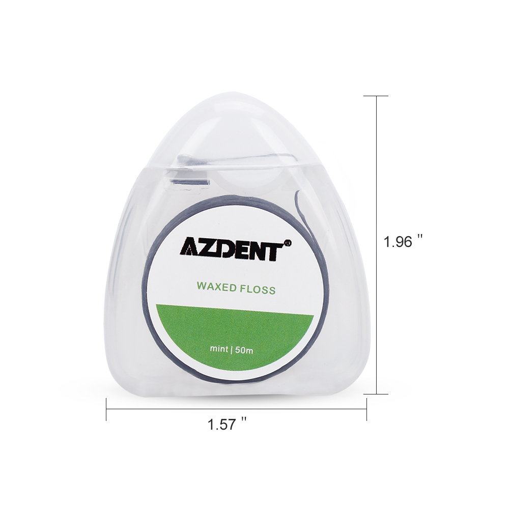 AZDENT 50 Meter Dental Flosser Waxed Tooth Floss Flossing Teeth Oral Clean Gum Care Tooth Clean Toothpick