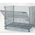 Foldable & Stackable Galvanized Pallet Cage