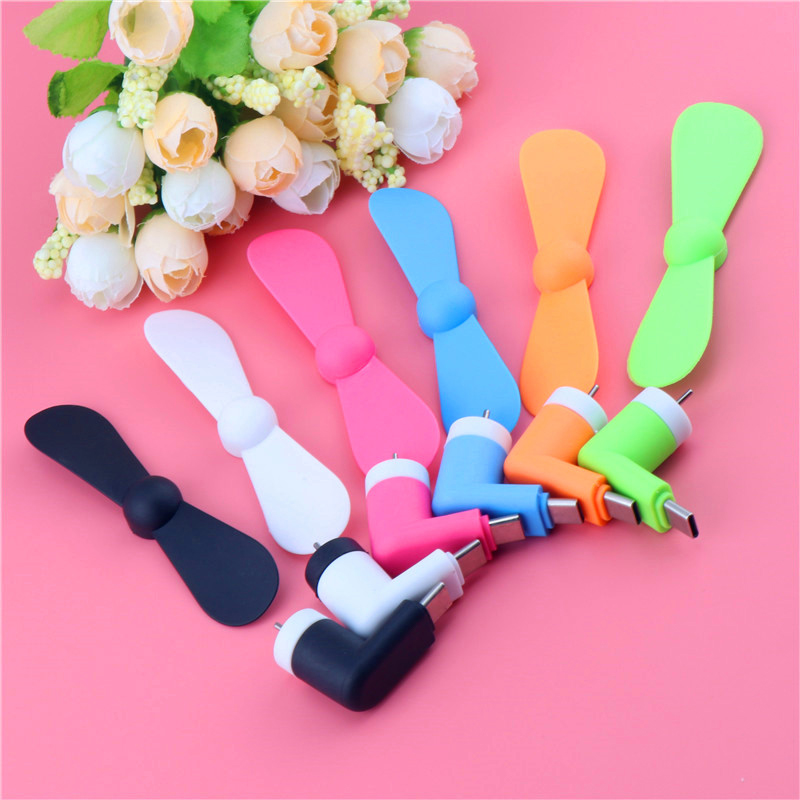 Mini Type-c USB Fan Flexible Cool Hand Fans For Xiaomi4c 5 5s 6 HuaweiP9 10 Type C Jack Interface Mobile Phone Fans USB Gadget