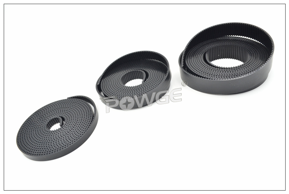 POWGE 2GT PU Open Synchronous Belt Width=6/9/10/15mm GT2 Polyurethane With Steel Core Timing Belt GT2 Pulley 3D Printer Parts
