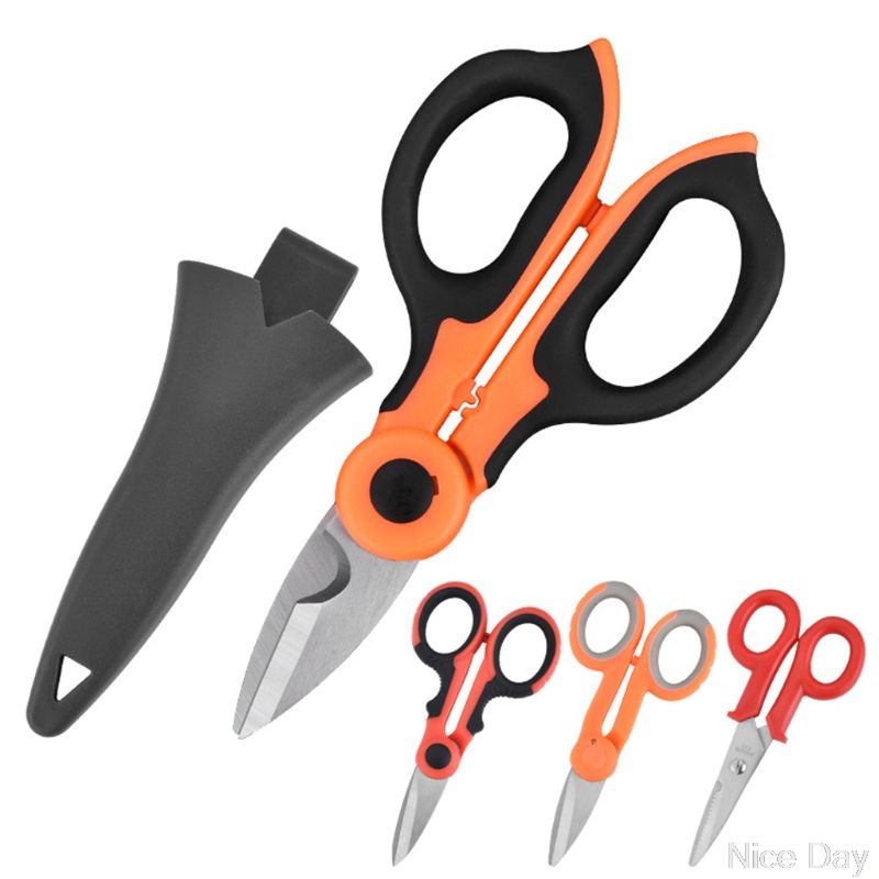 2/1 High Carbon Steel Scissors Household Shears Tools Electrician Scissors Tools Ju08 20 Dropship