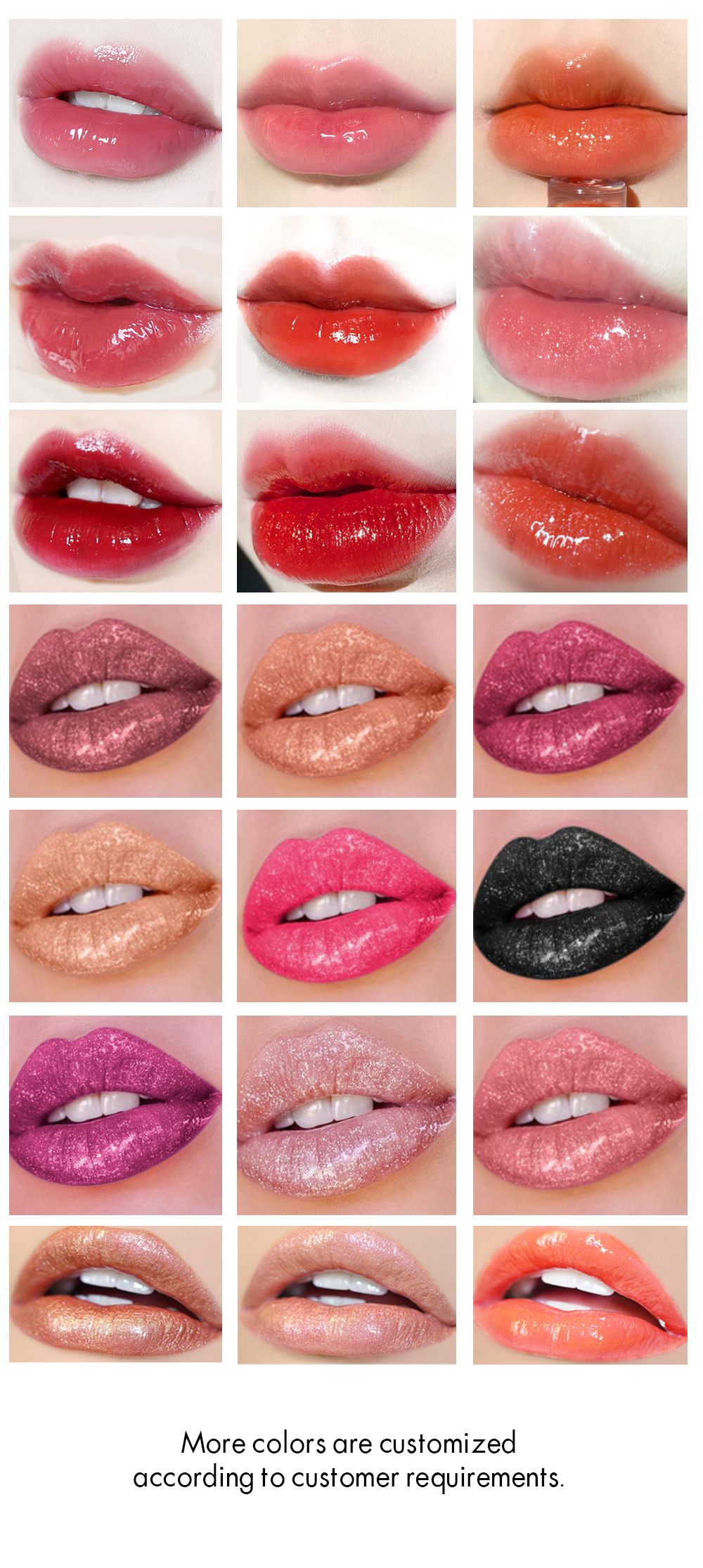 5. Lip glaze color card