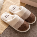 Warm Winter Slippers Men Mixed Colors Indoor Slippers Suede Velvet Fur Slippers Comfy Soft Bedroom Designer Shoes