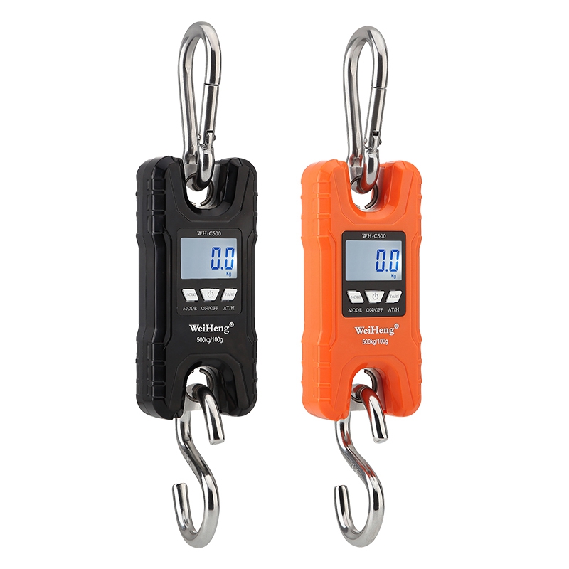 WeiHeng Crane Scale 150KG 500KG Digital Stainless Steel Hook Hanging Scales 200kg 300kg LCD Loop Fish Heavy Duty Weight Balance