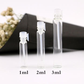 0.7ml 1ml 2ml 3ml 500pcs Empty Small Mini Glass Sample Vials Perfume Bottle Laboratory Liquid Fragrance Test Tube Trial Bottle