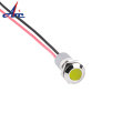 12mm 12V LED Pilot Lamp 150mm Cable Metal Ball Mini Boat Light Waterproof Warning Signal Electrical Equipment Indicator Light