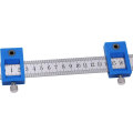 Hole Punch Locator Jig Tool Drill Guide Sleeve for Drawer Hardware Dowel Wood Drilling Punching Ruler 0-250MM Metric and Inch