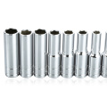 DTBD 1/2 inch Drive 8-32mm Hex Deep Socket Wrench Head 6 Point Long Sleeve for Ratchet Wrench Auto Repair Hand Tool Nut Removal