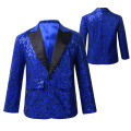 FEESHOW Boys Blazer Kids Suits Stylish Sequins Lapel Suit Boy Jacket Coat Blazer Tuxedo for Wedding Banquet Party Birthday Suit