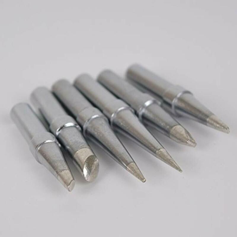 6Pcs ET Lead Free Soldering Iron Tips Replacement For Weller WE1010NA / WESD51/ WES50/51 Soldering Repair Station