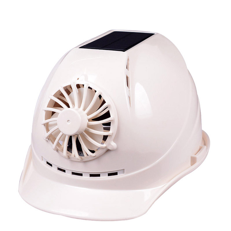 Solar Power Safety Helmet Outdoor Working Fan Hard Hat Construction Workplace ABS Protective Fan Cap Powered by Solar Panel