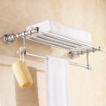 Bathroom Shelves Brass Crystal Towel Rack Gold Towel Shelf Wall Mounted Towel Holder Towel Hanger Bathroom Accessories HK-20