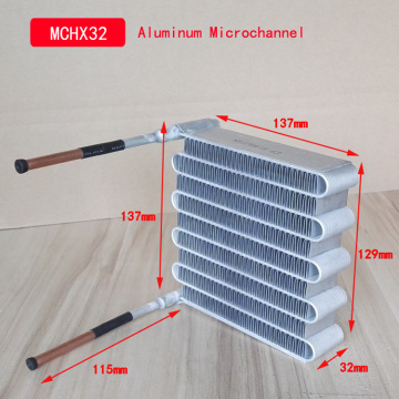 MCHX32 PURSWAVE Mini Microchannel condenser fan Cooling evaporator Water Cooling Radiator heat exchanger for refrigeration use