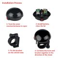 High Decibel Bicycle Electronic Bell Mountain Bike Horn Cycling Safety Alarm Plastic Horn Loud