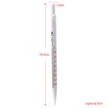 5ml 10ml Glass Transfer Pipettes Graduated Pipette without Rubber Bulb Lab Chemistry Dropper Dispensing