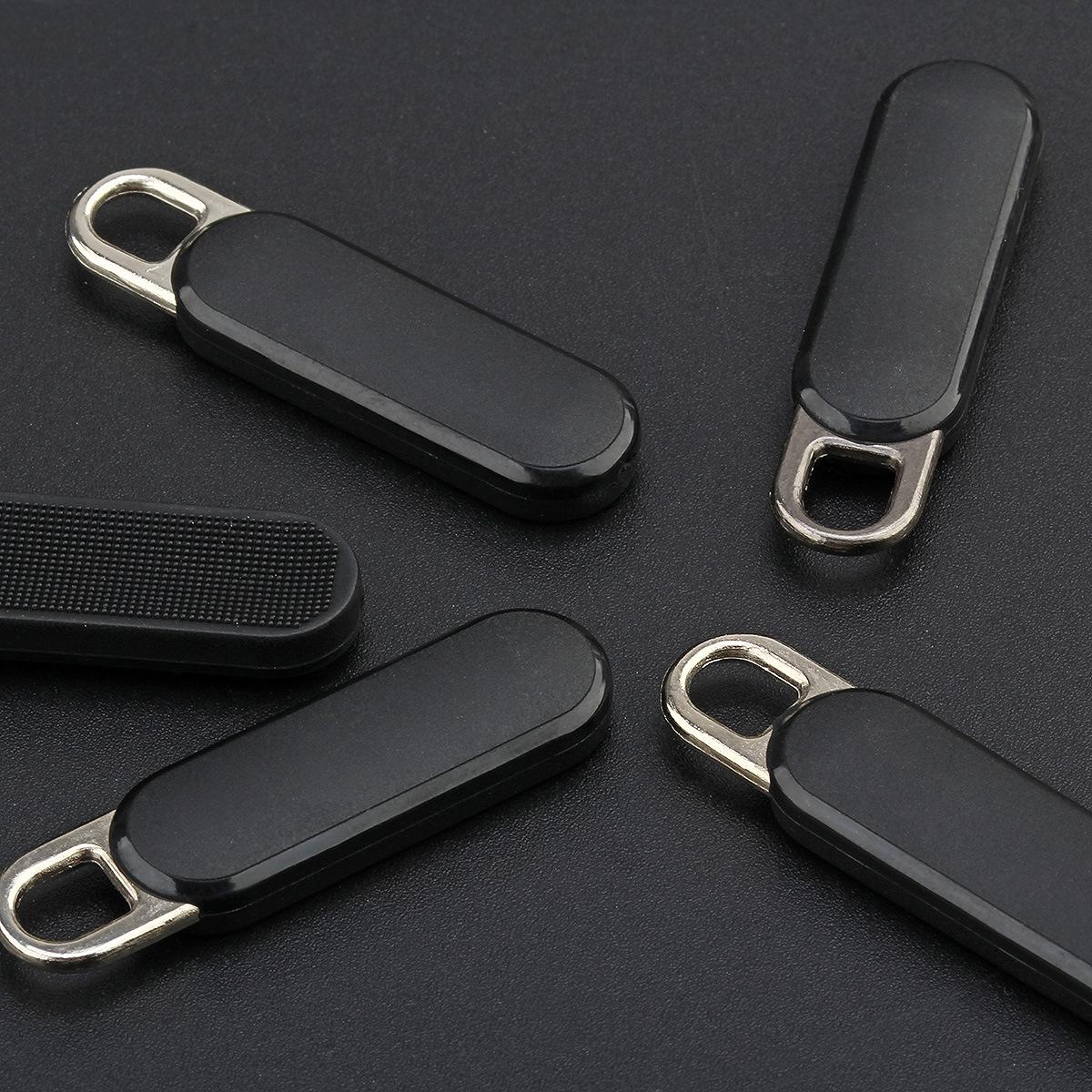 Drop plastic zipper Black zipper pull tab Clothes box school bag shoes Zipper Sliders handle Garment accessories 20pcs RT031