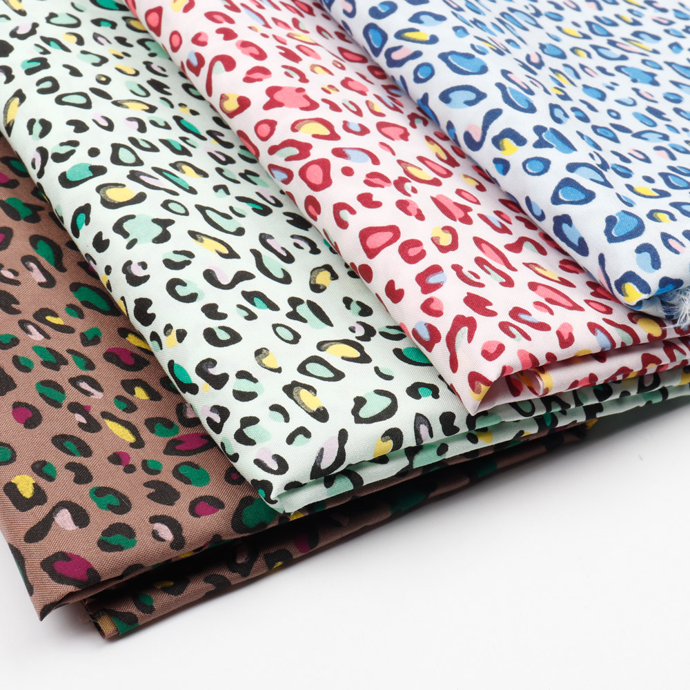 JOJO BOWS 45*150cm Cloth Fabric Colored Leopard Sheet For Needlework Home Textile Materials DIY Handmade Supplies Garment Sewing