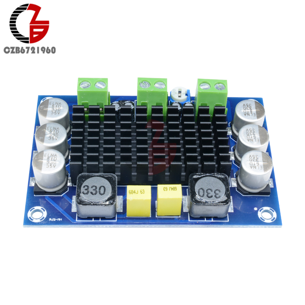 100W TPA3116 Power Amplifier Board DC 12V 24V TPA3116DA Mono Channel Digital Stereo Audio Amplifier Board High Power AMP Module