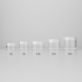 3/5/10/15/20g Plastic Transparent Empty Makeup Jar Pot Refillable Sample Bottles Travel Face Cream Lotion Cosmetic Container