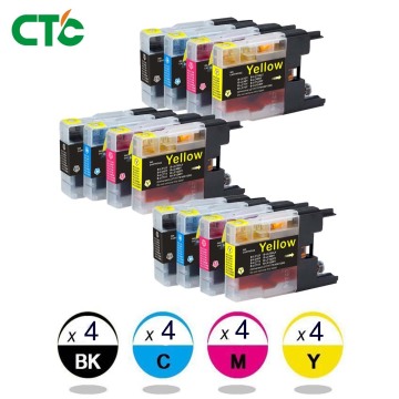 12PCS LC73 LC-1240 Compatible Ink Cartridges For MFC J5910DW J6710DW J6910DW J825DW J625DW J430W Printer LC1280XL