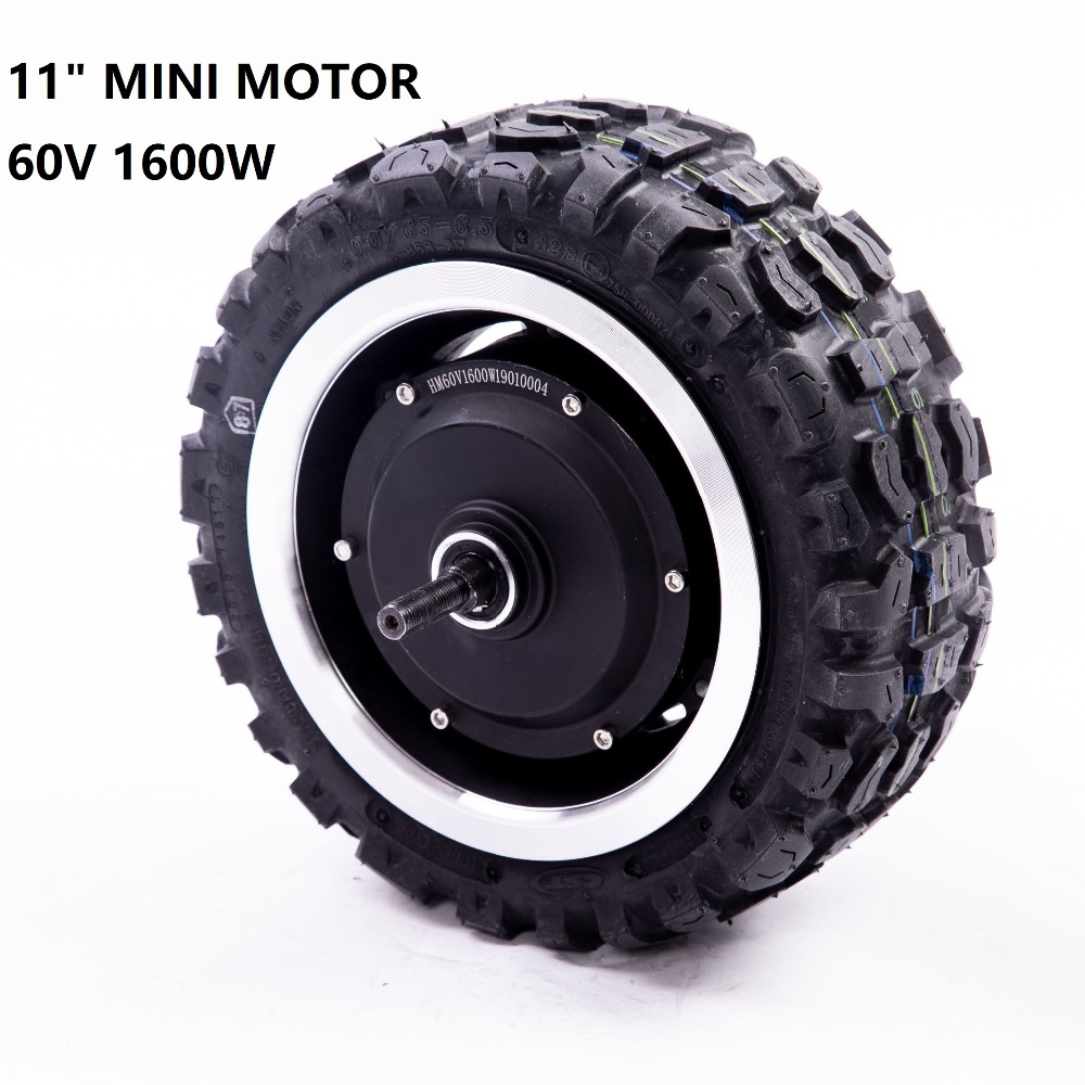 High Speed Tyres 11 inch 60v 1600w E Bike Motor 11" Electric Motorcycle Takeaway Engine Buggy Dultron Motor Scooter Hub Motor