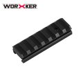 WOERKER Mod Multiple Lengths Picatinny Top For Nerf Gun parts Blaster Modification Rail Mount Nylon Grooved Top Rail Kit Track
