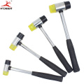 RDEER 1pc Rubber Hammer 25/30/35/40/45mm Installation Hammer Auction With Steel Handle For Woodworking Hand Tools