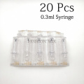 20pcs 0.3 syringe