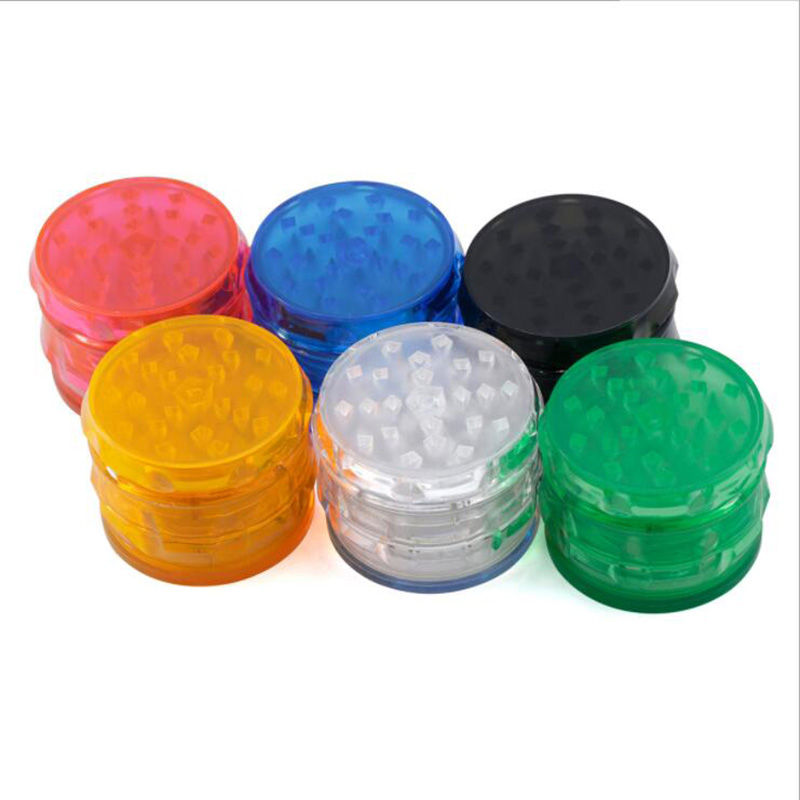 Drum Shaped Plastic 4 Layers Dia 63MM Tobacco Grinder Herb Grinder Tobacco Spice Crusher Hand Muller Smoking Pipes