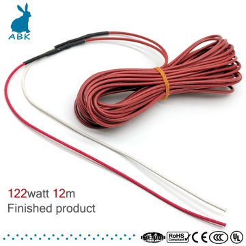12K 12m 122w carbon fiber silicone rubber heating cable soft tough radiation-free heating wire warm Heat cable Electric heat