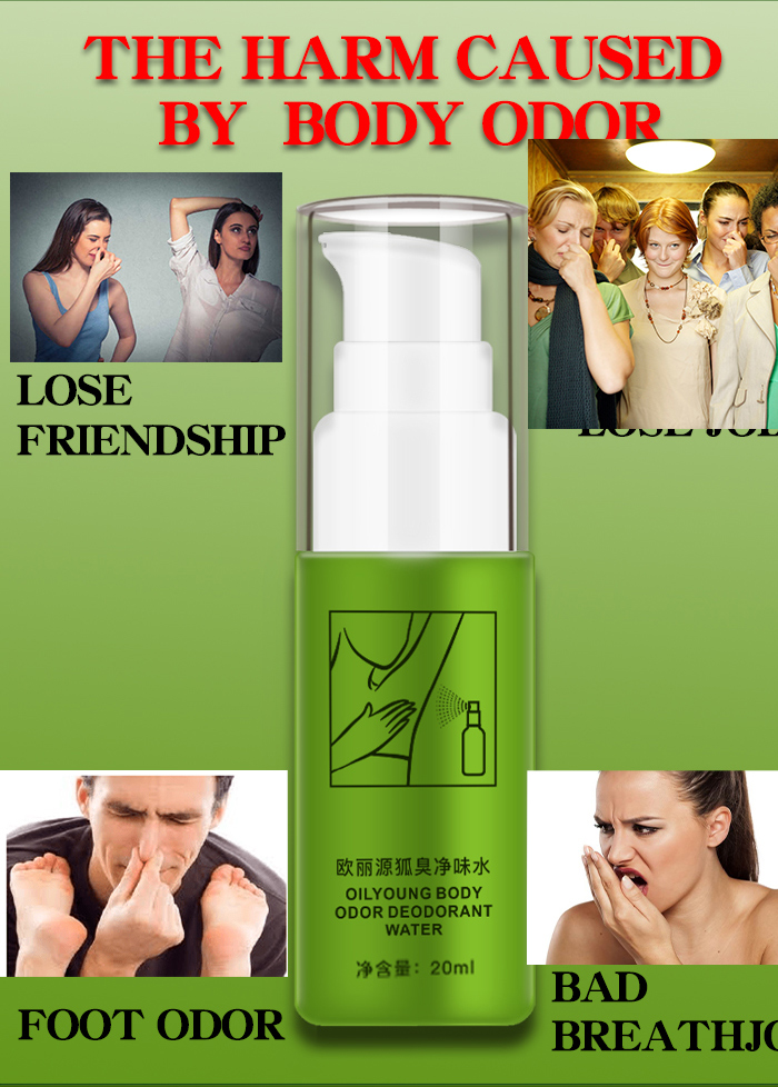 1pcs Body Odor Deodorant Water Summer Antiperspirant Spray Underarm Sweat Deodorization Odor Clean 20 ml TSLM1