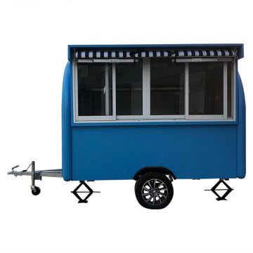 Blue Food Truck Concession Food Trailer