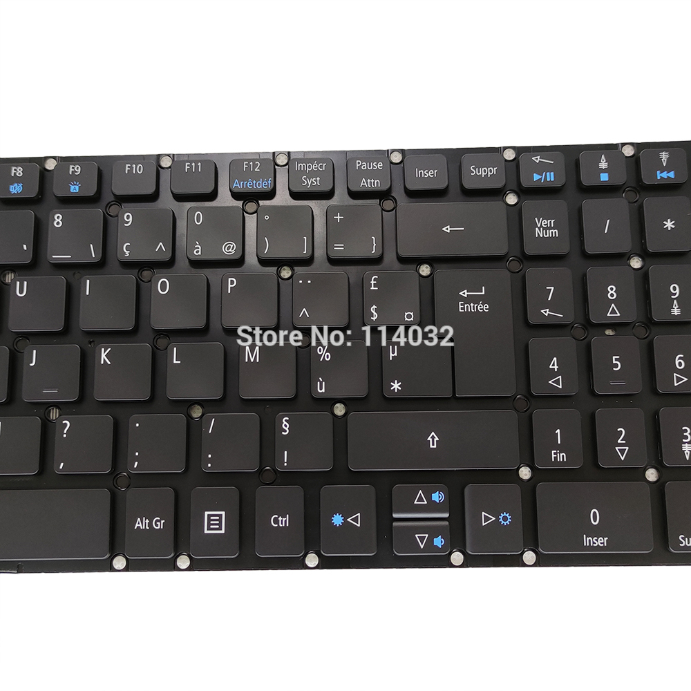 Replacement keyboards R5 571 Backlit keyboard for Acer Aspire R15 R5 571TG FR French black notebook KB LV5P A52BWL 0KN1 011FR13