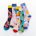 Spring Autumn New Style Funny Socks Women Cotton Japanese Korean Cute Women Socks Harajuku Cartoon Creative 052001