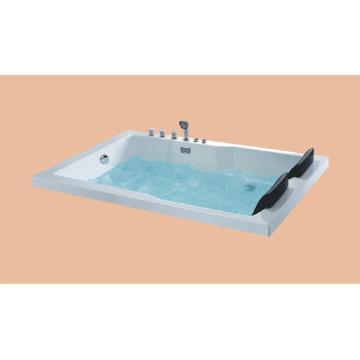 1800mm Fiberglass Drop-in whirlpool Bathtub Acrylic Hydromassage Embedded Surfing Tub NS6015
