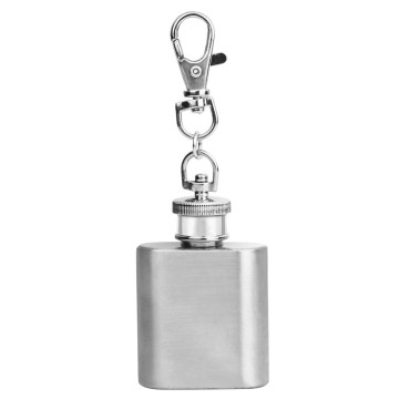 Portable 1oz Hip Flask Alcohol Flagon Mini Stainless Steel With Keychain Mini Alcohol Hip Flask Accessories L4