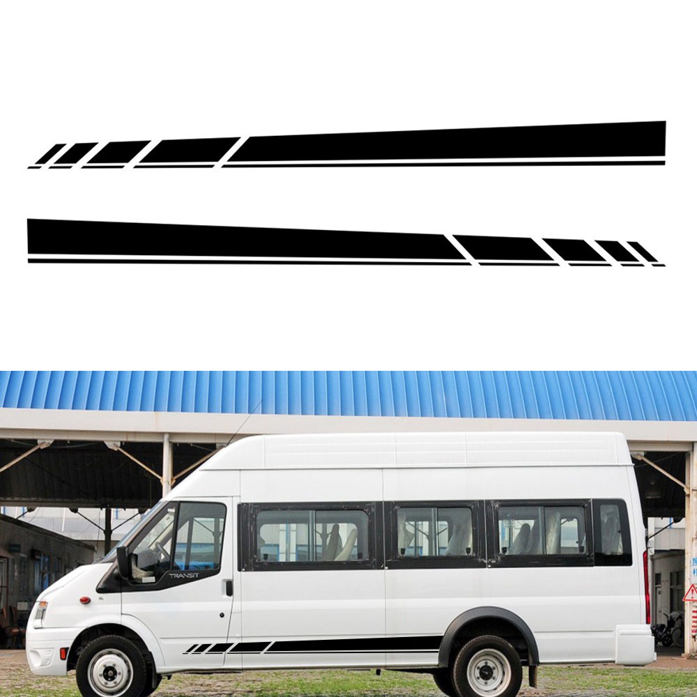 Durable And Practical 2PCS Stripe Graphic Vinyl Graphic Kit Car Sticker For RV Caravan Travel Trailer