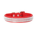 Collars Bling Rhinestone Dog Collars Pet PU Leather Crystal Diamond Puppy Pet Collar and Leashes for Dog Accessories