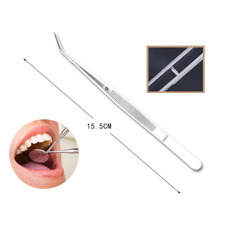 6/5Pcs Dental Stomatoscope Sickle Cleaner Tweezers Teeth Clean Tongue Scraper Stainless Steel Interdental Teeth Cleaning Kit