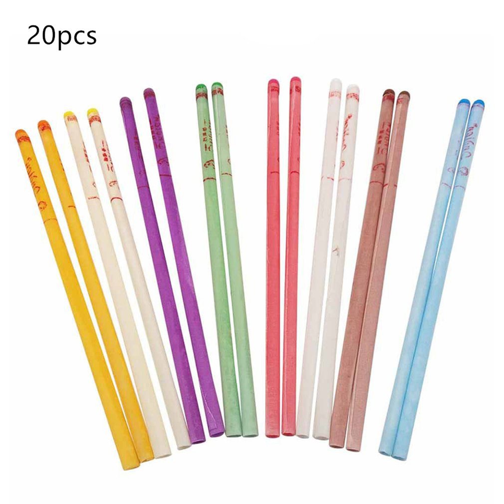 Straight Ear Candle Stick Beeswax With Earplugs Ear Health Care Aroma Aromatherapy Ear Therapy Ear Candle Stick Random Color